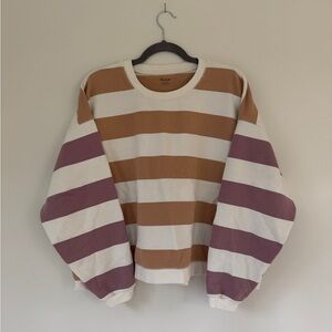 MADEWELL striped sweatshirt, size XL